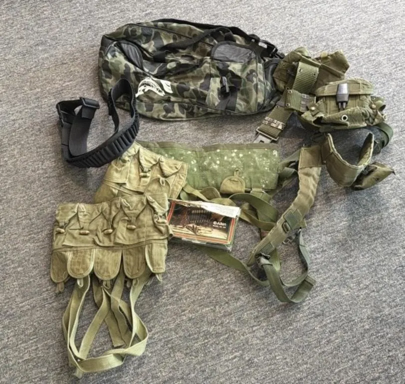 Ammo Pouches, Belt, and Bag