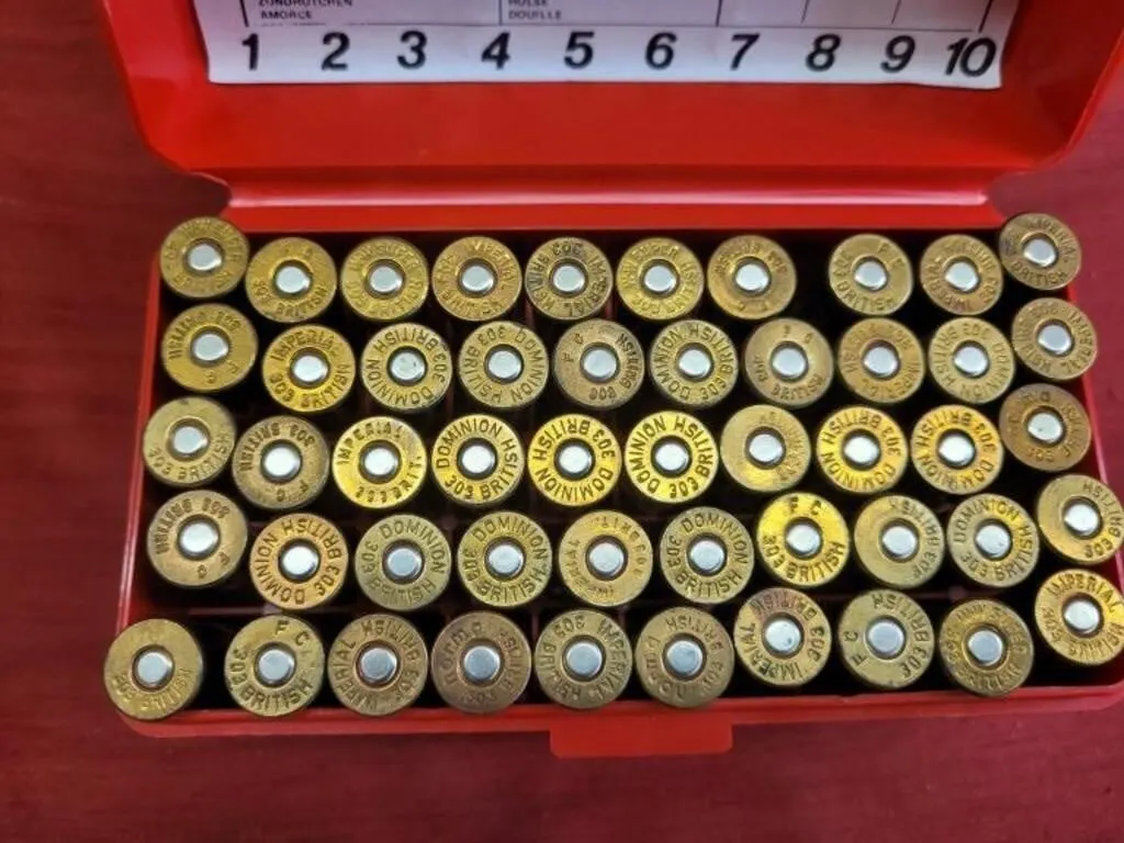 50 British .303 Live Rounds 180 gr