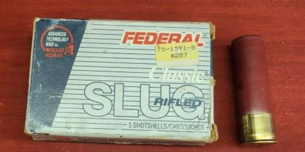 5 Federal Classic Rifled Slugs 12 ga 3in 1 1/4 oz