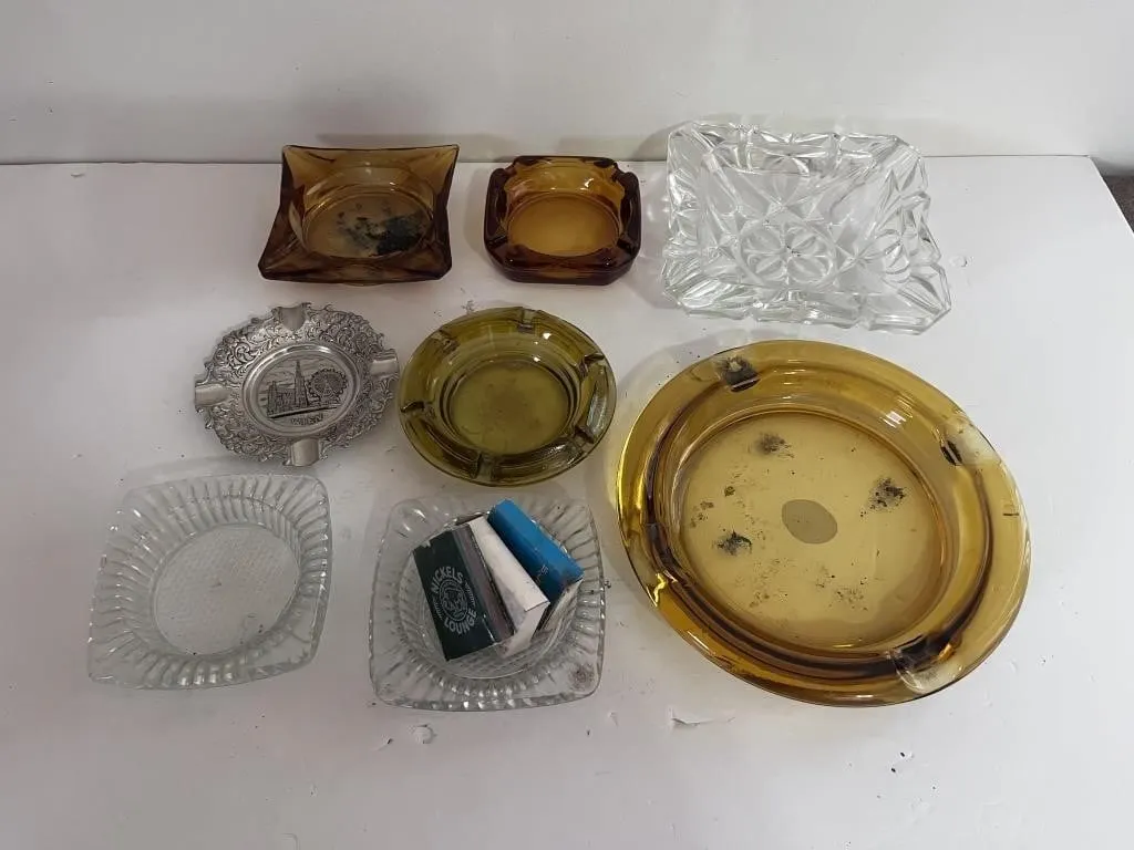 Amber and clear pressed glass, Silver plated Wien