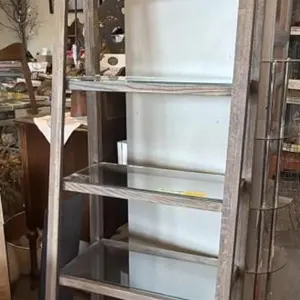 Wood and Glass Display Stand - 5 Tier