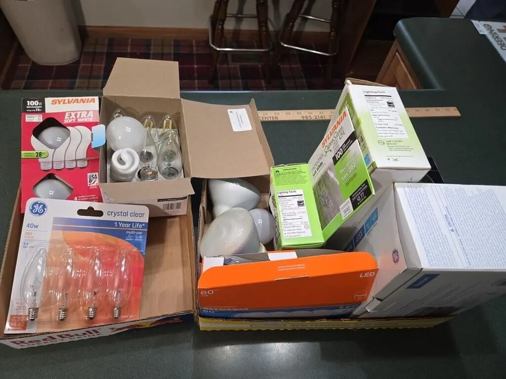 2 Boxes of Misc Lightbulbs