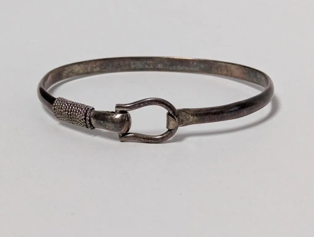 .925 Sterl Equestrian Style Clasp Bracelet