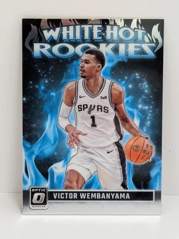 2023-24 Optic Victor Wembanyama White Hot RC #2