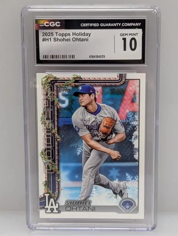 2025 Topps Holiday Shohei Ohtani H1 CSG 10