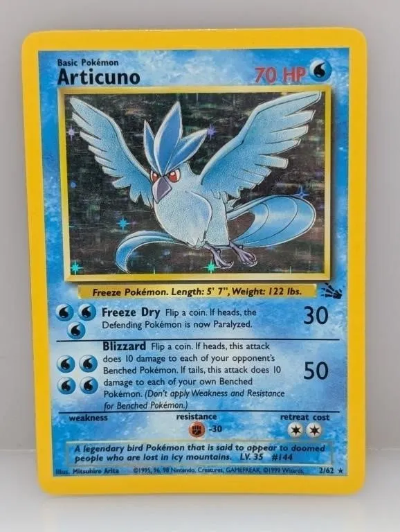 Pokemon 1999 Articuno Holo 2