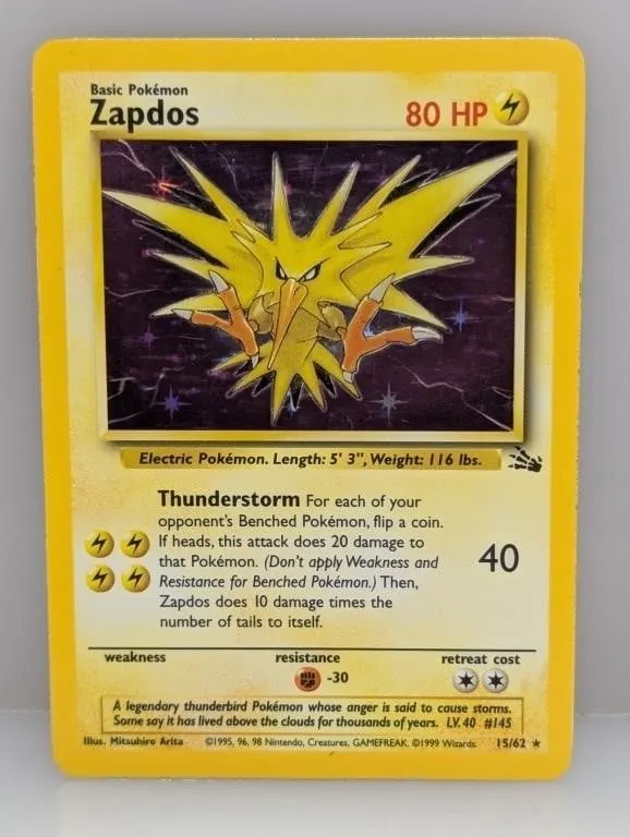 Pokemon�1999 Zapdos Holo 15