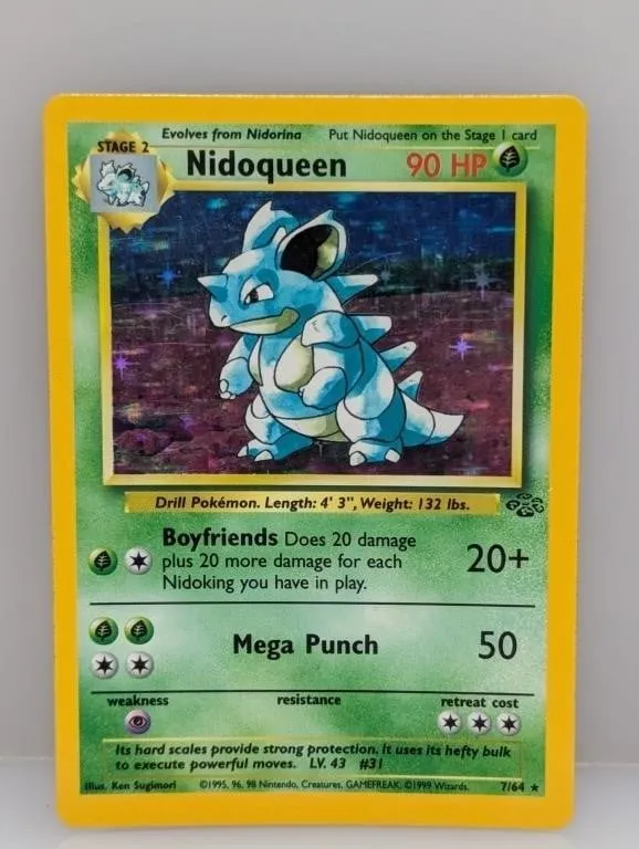 Pokemon 1999 Nidoqueen Holo 7