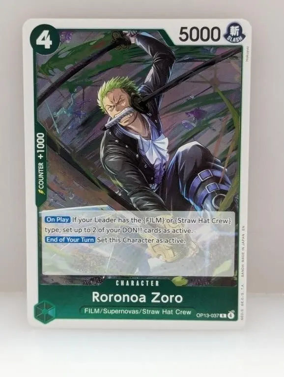 One Piece Roronoa Zoro Op13-037 R