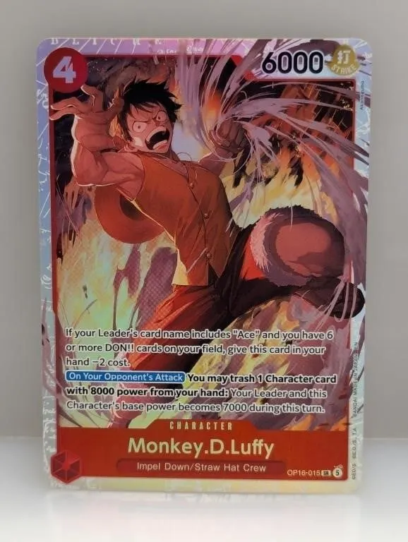 One Piece Monkey.D.Luffy Op16-015 Sr
