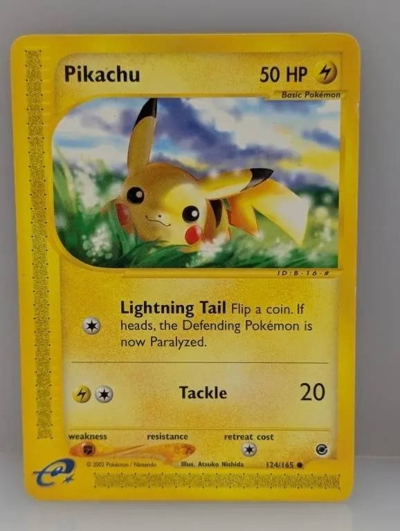 Pokemon 2002 Pikachu 124 Surface/Edges