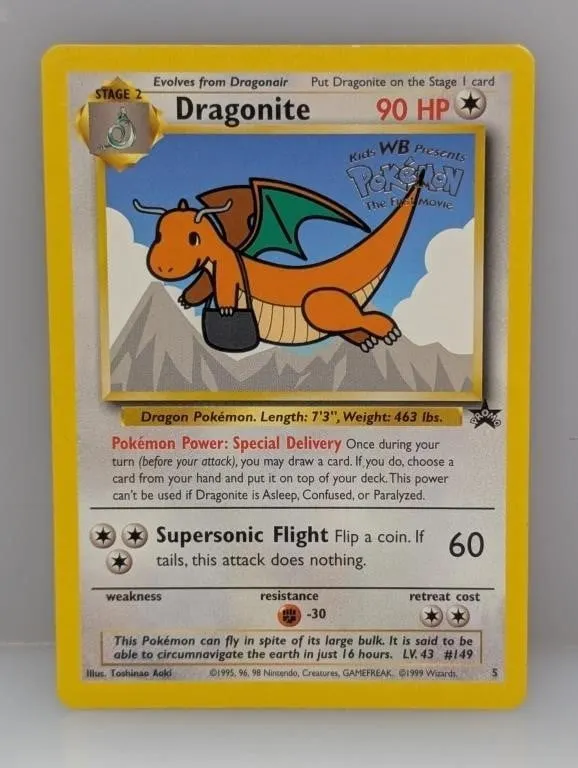 Pokemon 1999 Dragonite Stamped Promo *Dent