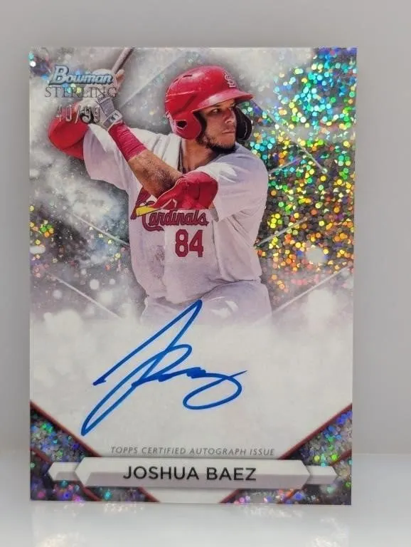 /99 2023 Bowman Sterling Baez Auto Speckle Ref