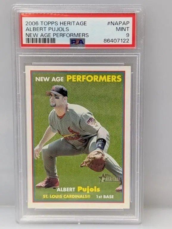 2006 Topps Heritage Pujols New Age Perf. PSA 9