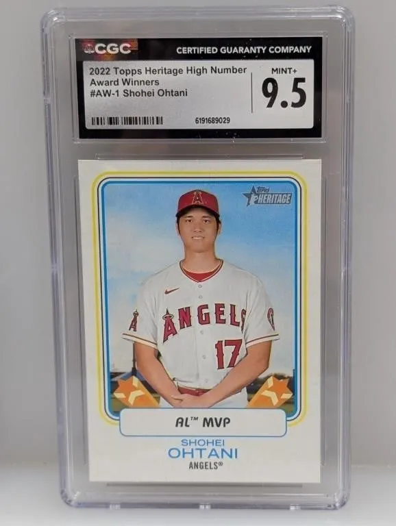 2022 Topps Heritage Shohei Ohtani AW CSG 9.5