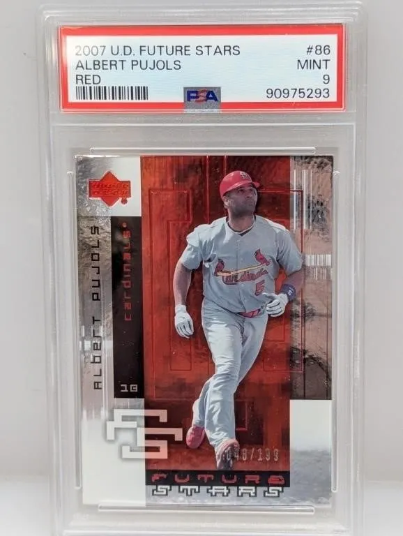 2007 UD Future Stars Red /199 Albert Pujols PSA 9