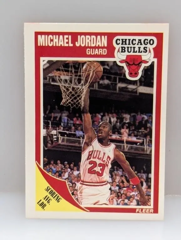1988-1989 Fleer Scoring Avg. Ldr. Michael Jordan