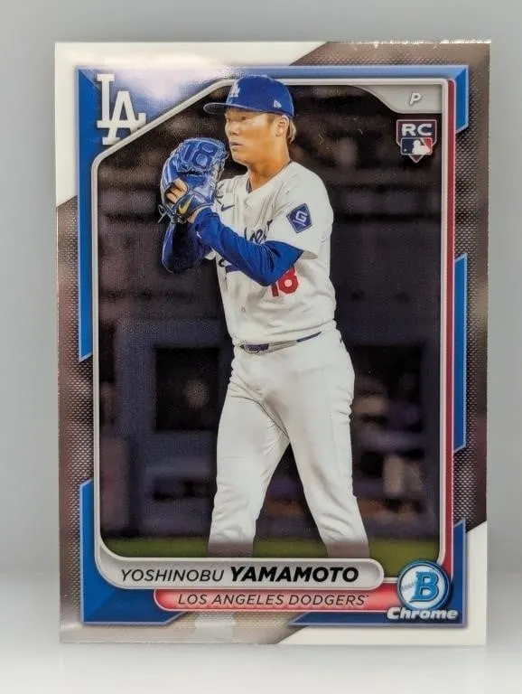 2024 Bowman Chrome Yoshinobu Yamamoto Rookie #73