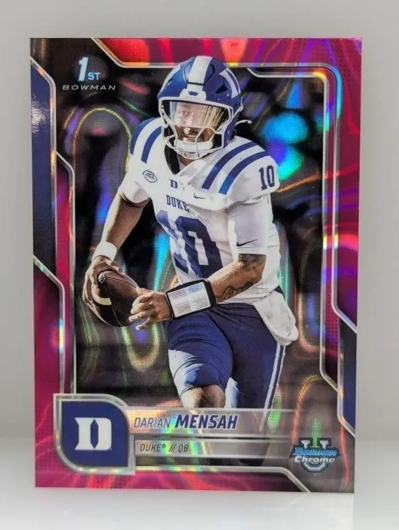 2025 Bowman Chrome U Purple Darian Mensah 1st #13