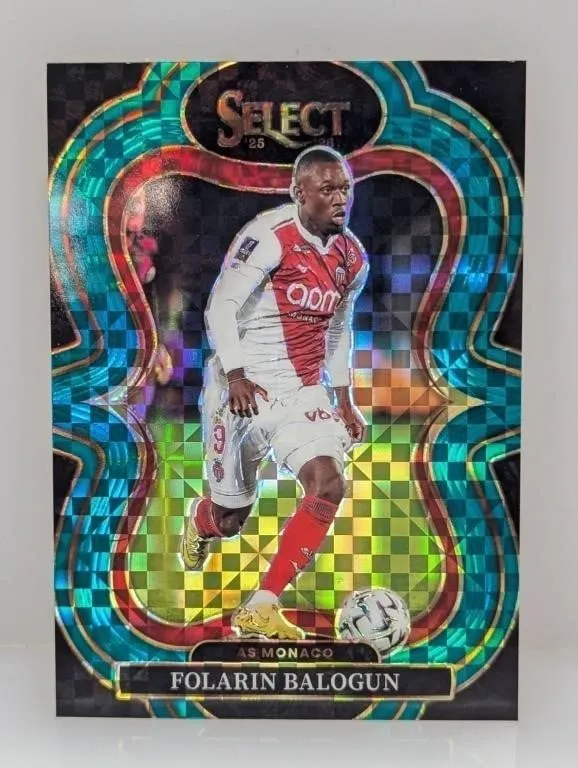 2025-26 Select Green Checkerboard Folarin Balogun