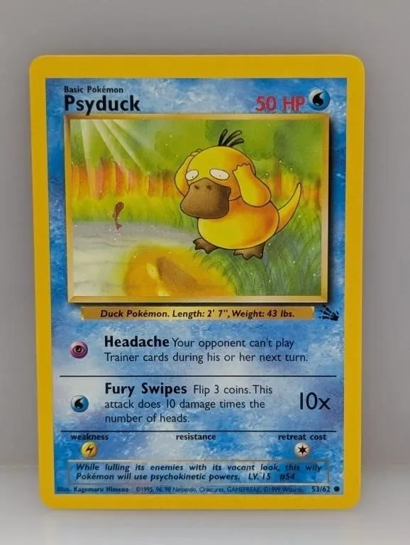 1995 Pok�mon Fossil Psyduck