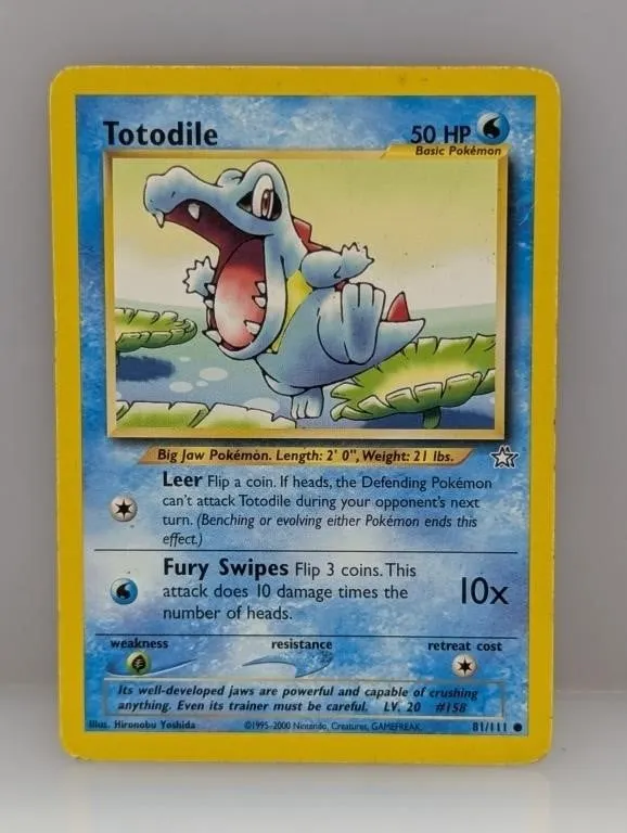 1995 Pok�mon Totodile Damage