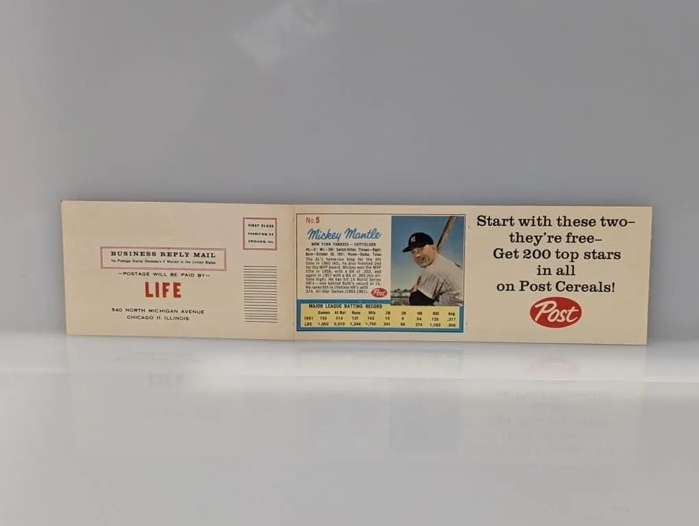Mickey Mantle/Roger Maris Post Card