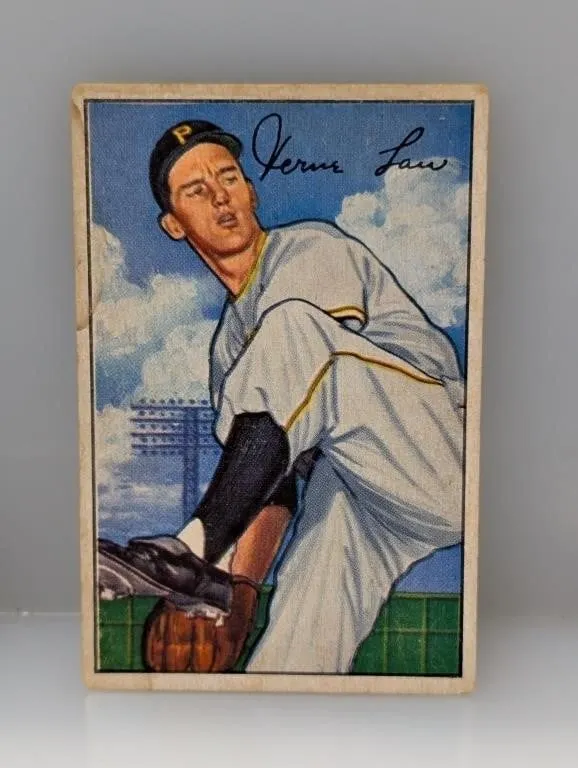 1952 Bowman #71 - Vern Law "Pirates" Stain