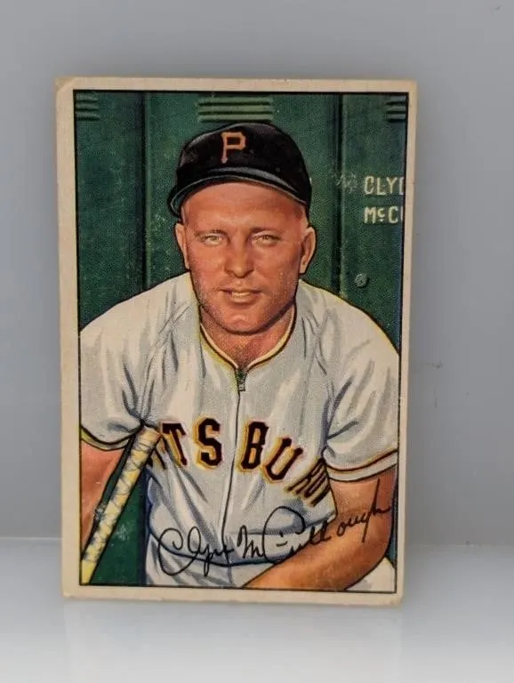 1952 Bowman #99 Clyde McCullough Indent/Stain