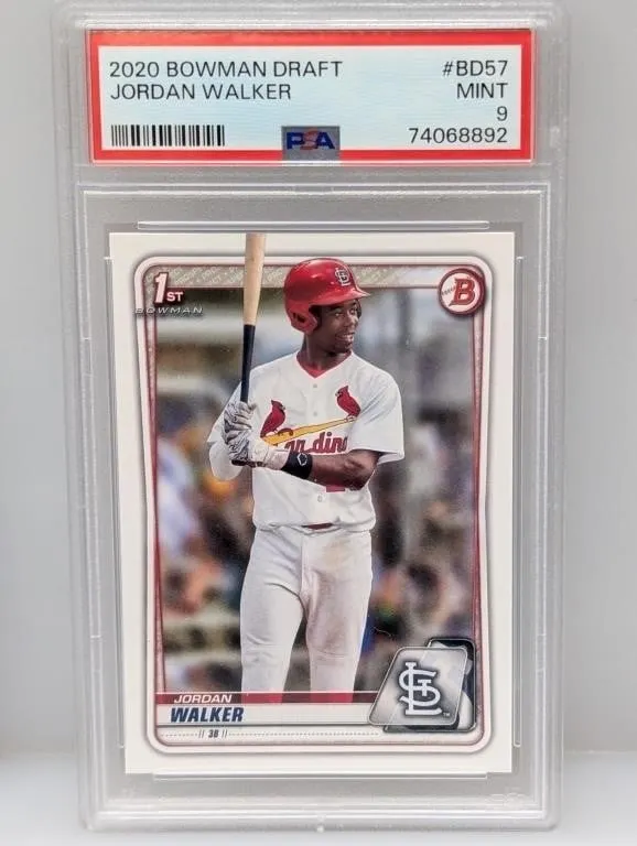 2020 Jordan Walker Bowman Draft 1st Bd57 PSA 9