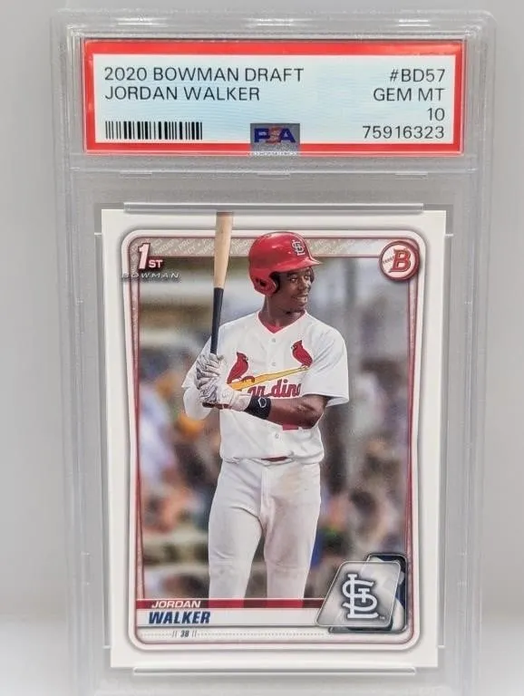 2020 Jordan Walker Bowman Draft 1st Bd57 PSA 10