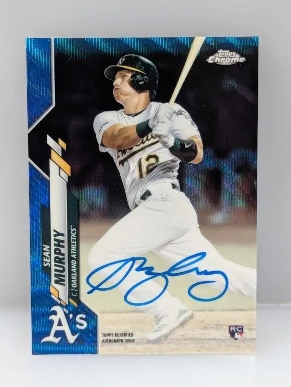 2020 Murphy Topps Chrome Blue Wave Auto RC /150