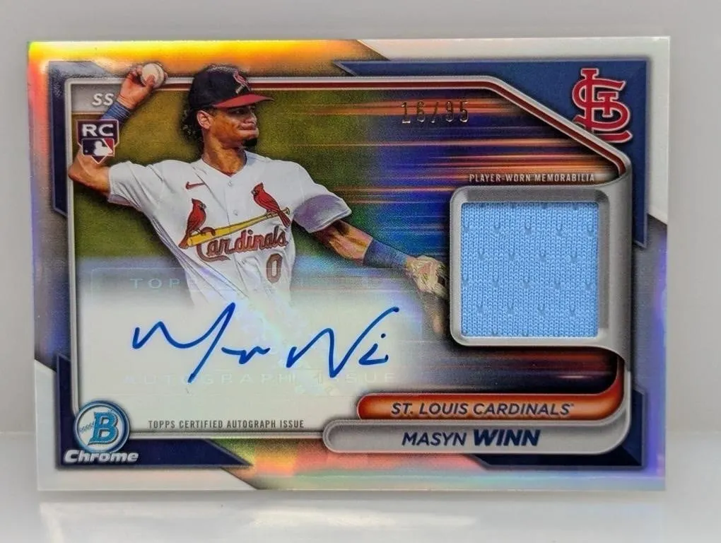 2024 Masyn Winn Bowman Chrome Auto Relic RC /95