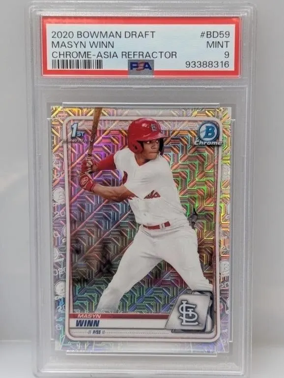 2020 Masyn Winn Bowman Chrome Asia Ref 1st PSA 9