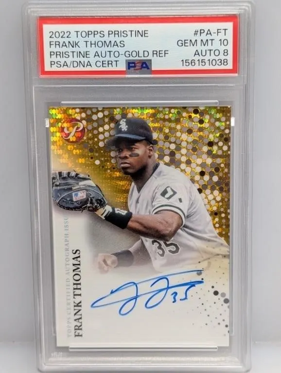 2022 Thomas Topps Pristine Gold Ref Auto/50 PSA 10