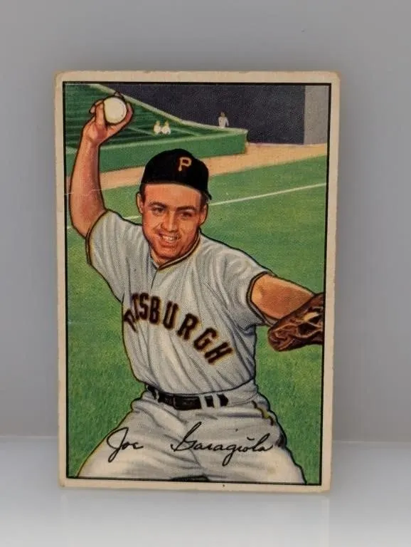 1952 Bowman #27 - Joe Garagiola "Pirates" Stain