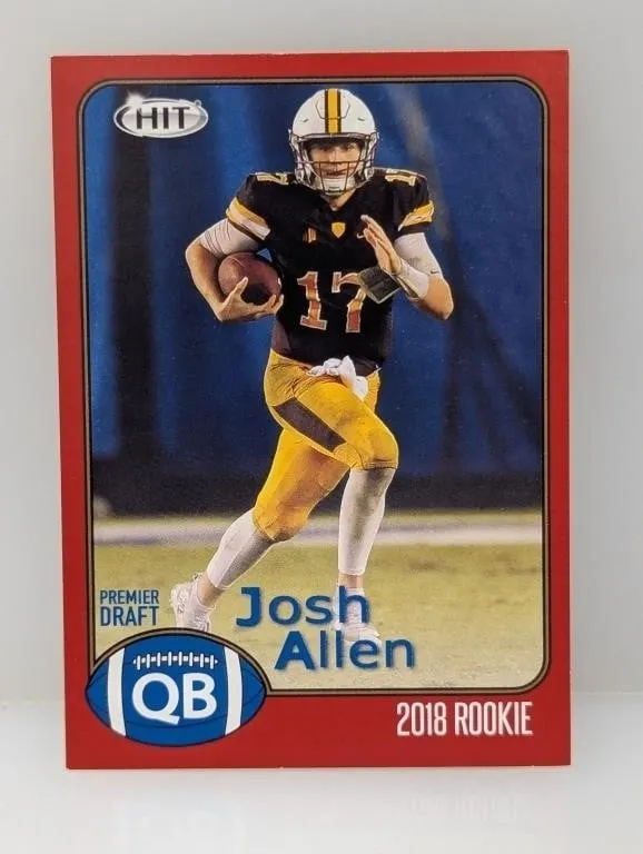Josh Allen 2018 SAGE HIT #66 Red Rookie