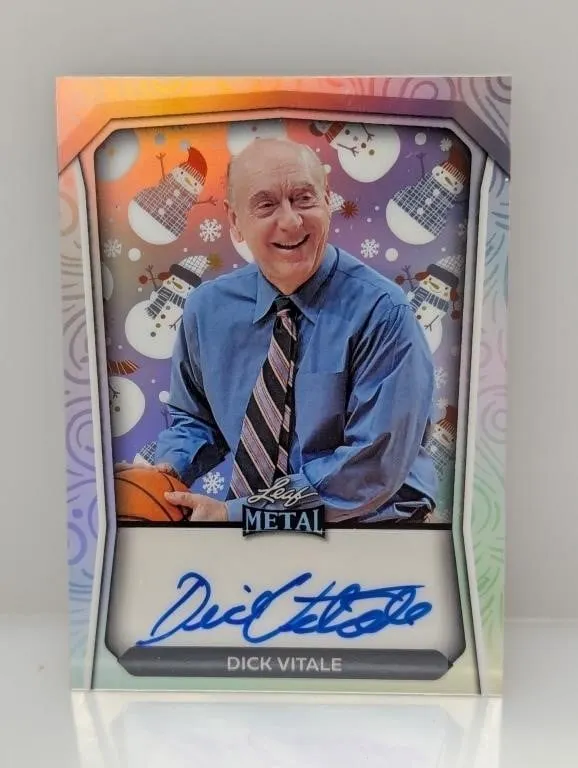Dick Vitale 2024 Leaf Metal Autograph 1/1