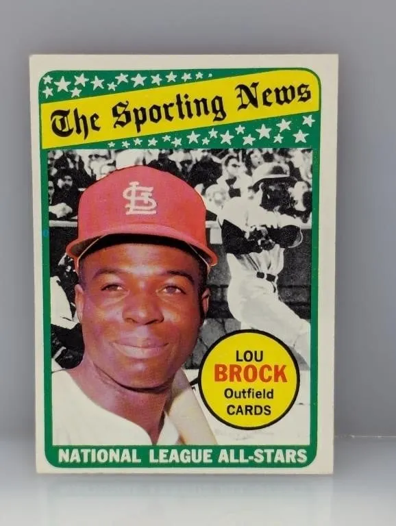 1969 TOPPS Baseball LOU BROCK HOF 428