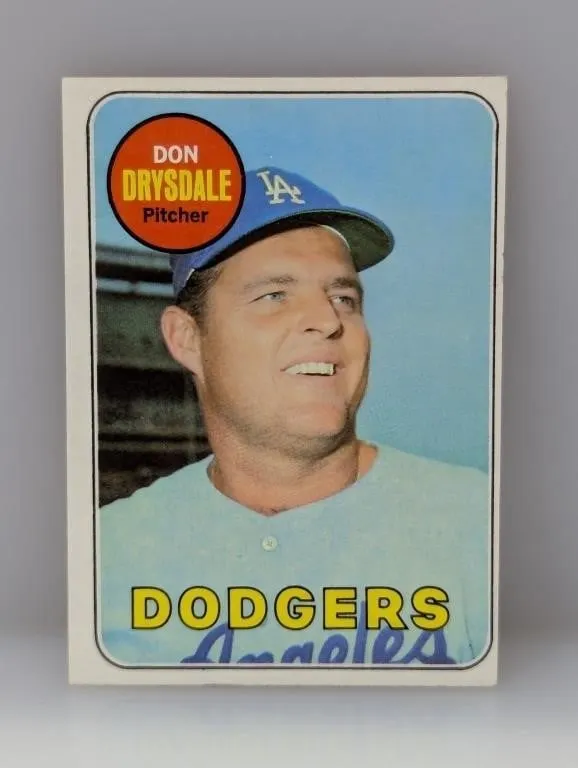 1969 TOPPS Baseball DON DRYSDALE HOF 400