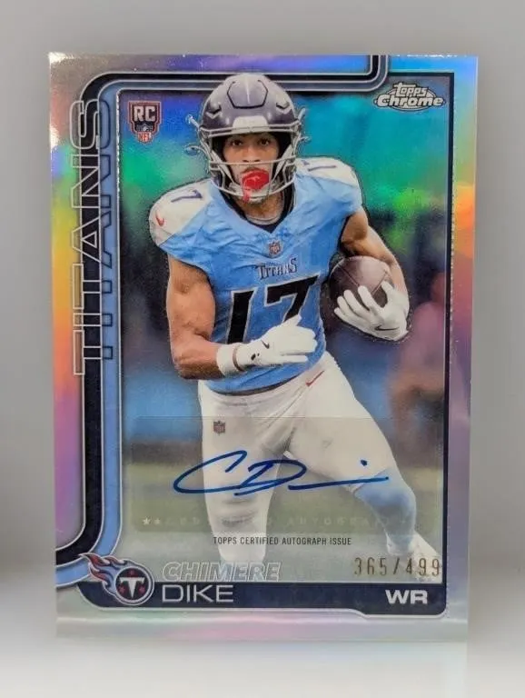 2025 Topps Chrome Chimere Dike Rookie Ref Auto/499