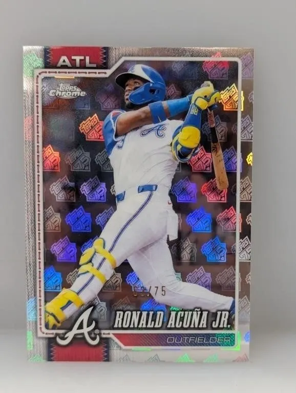 2026 Topps Chrome Acuna Jr 75th Logo Parallel /75