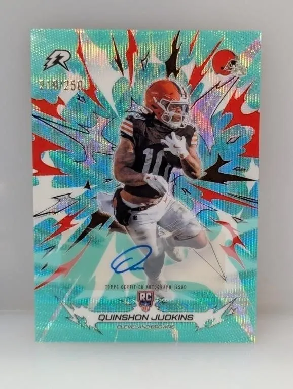 2025 Topps Resurgence Judkins Aqua Surge Auto /250