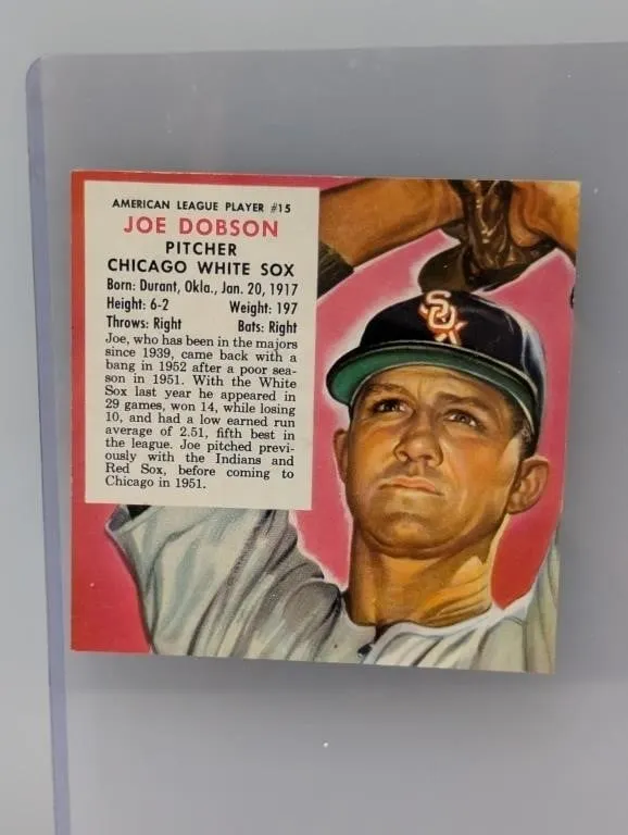 1953 RED MAN TOBACCO JOE DOBSON 15A Creases
