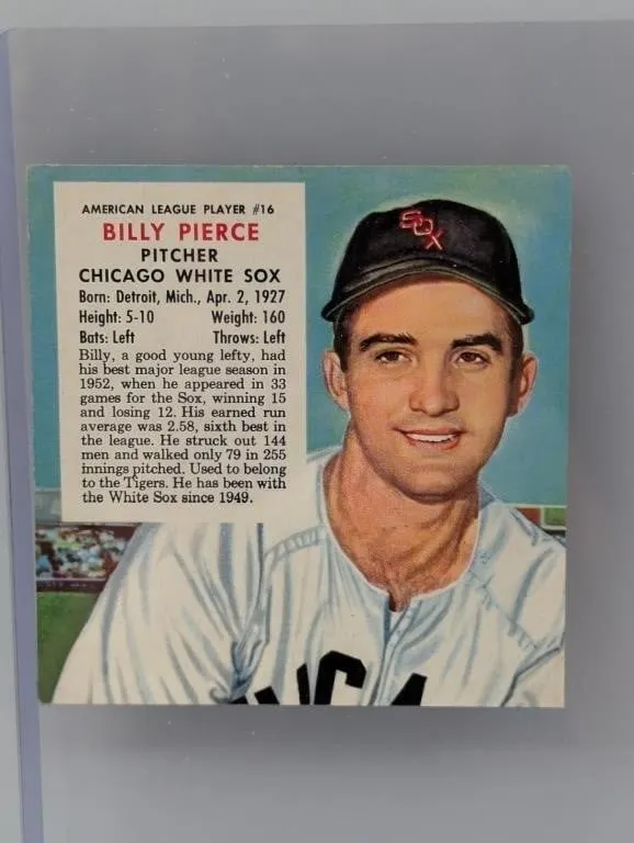1953 RED MAN TOBACCO BILLY PIERCE 16A Surface