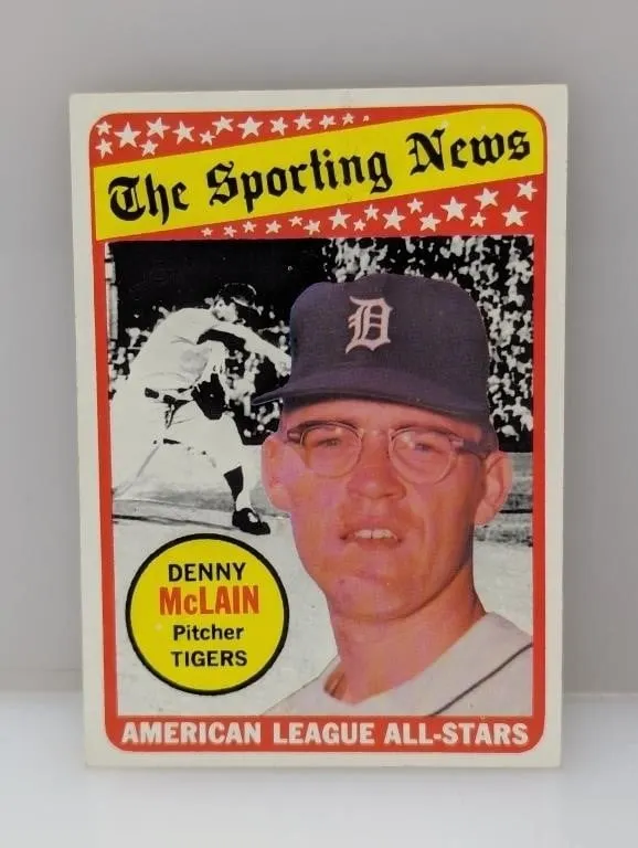 1969 TOPPS DENNY McLAIN DENNY McLAIN GAME WINNER