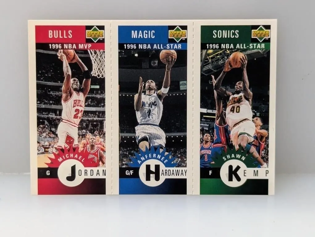 1996 Upper Deck Michael Jordan Hardaway Kemp Mini