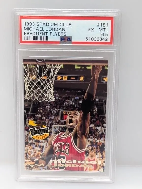 1993 Stadium Club Jordan Frequent Flyers PSA 6.5