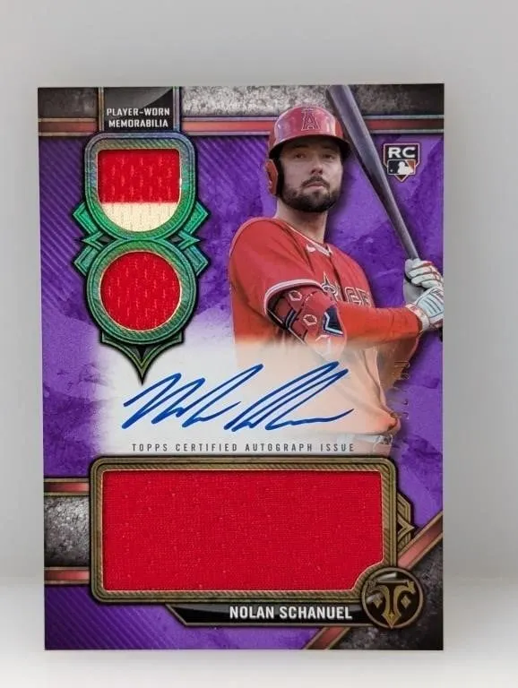2024 Topps TT Nolan Schanuel RC Auto Relic 9/75
