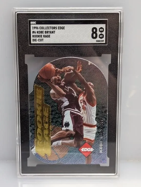 1996 RC Rage #6 Kobe Bryant Collectors Edge SGC 8